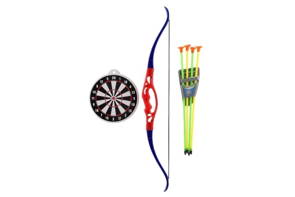 Luk+4 strelice s usisnim čašicama plast 57cm na kartonu