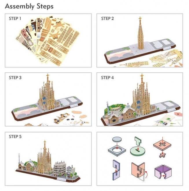 3D slagalica City Line Barcelona