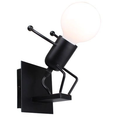 Zidna lampa Loft crna