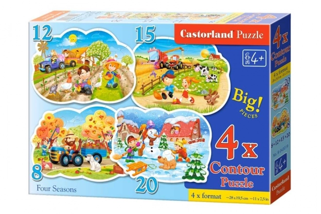 Puzzle Četiri godišnja doba za djecu