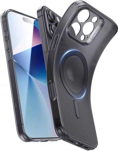 Prozirna maska ESR Zero Clear Case HaloLock za iPhone 16 Pro Max – crna