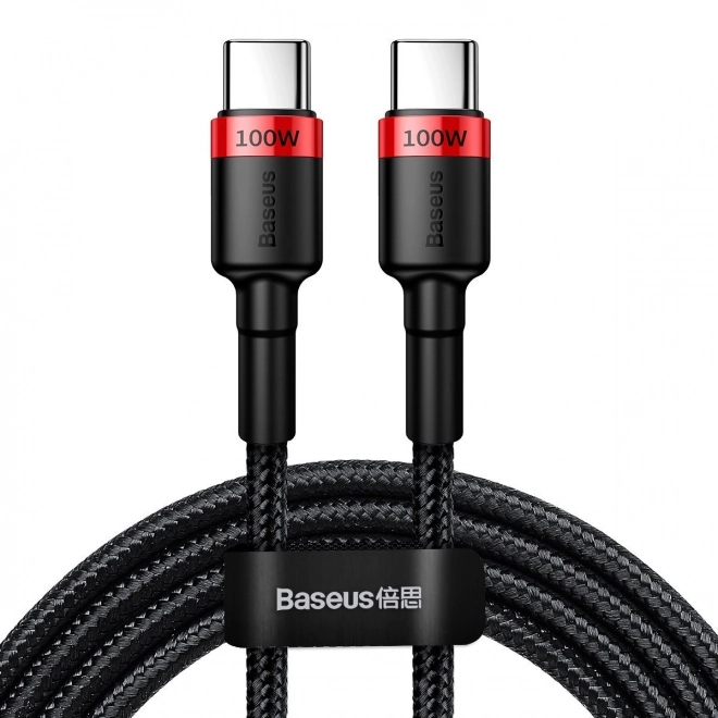 USB-C kabel za brzo punjenje Baseus Cafule 100W crveni crni