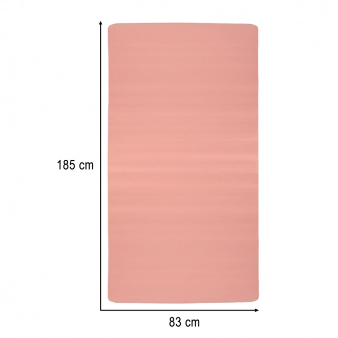 Debela prostirka za jogu 185x80x1,5 cm ružičasta