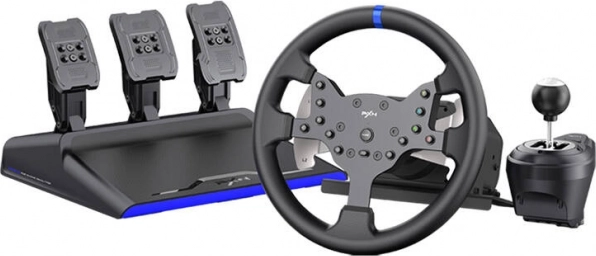 Gaming volan PXN V99 s 3 pedale i ručicom mjenjača (PC, PS3, PS4, Xbox One, Switch)