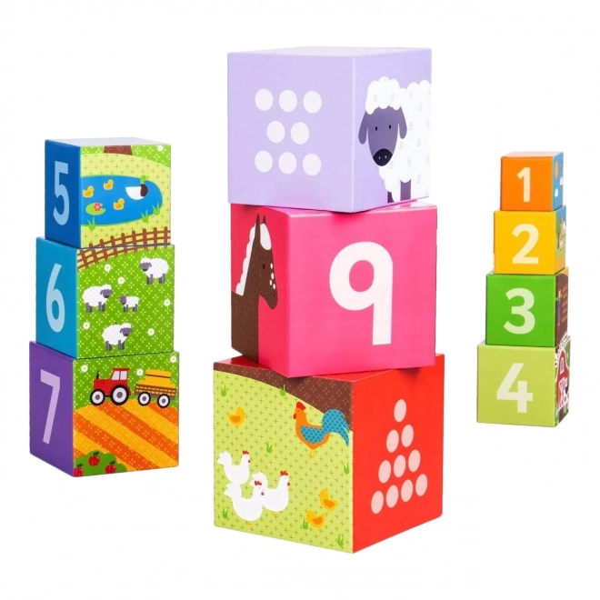Didaktičke kocke Farma od Bigjigs Toys
