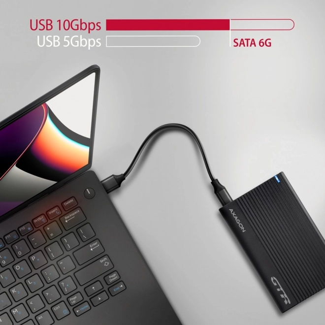 Aluminijsko kućište za vanjske diskove USB3.2 Gen 2 - SATA 6G 2.5" SSD/HDD