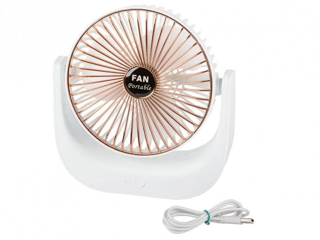 Bežični stolni ventilator – Bijelo-ružičasti