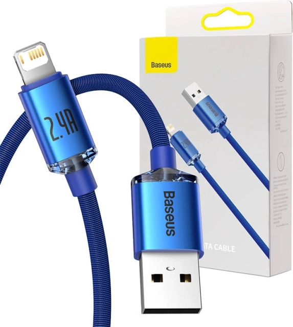 Baseus Crystal Shine plavi USB na Lightning kabel