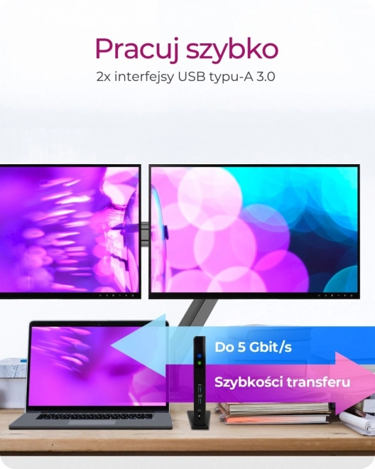 Stolna priključna stanica Icy Box DisplayLink