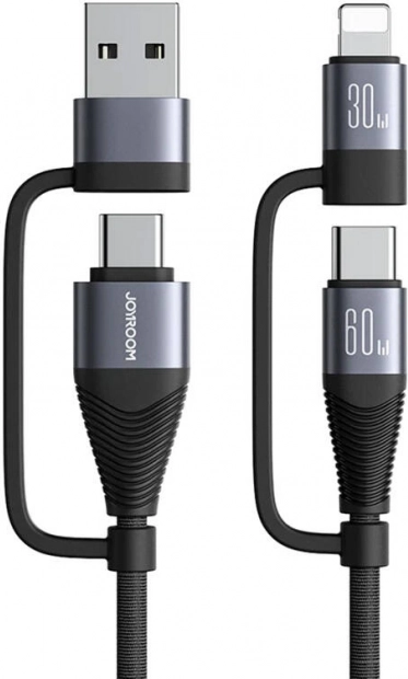 Punjački kabel 4 u 1 Joyroom crni 1,2 m