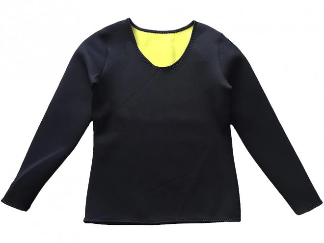 Ženska neopren fitness majica s dugim rukavima – v. M