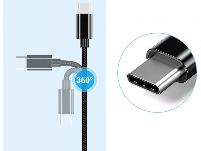 USB-C na USB-A 3.0 OTG adapter s opletenim kabelom