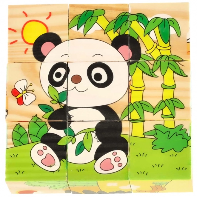 Drvene puzzle Safari 3D