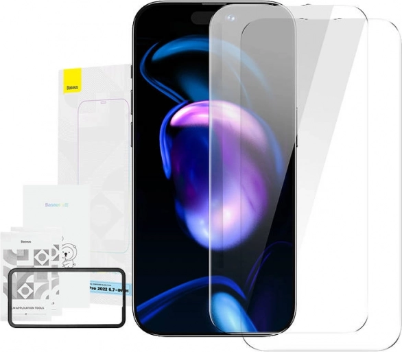 Baseus Crystal kaljeno staklo 0,3 mm za iPhone 14 – Pro Max
