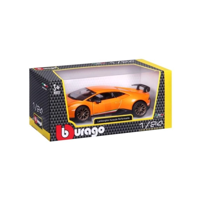 Lamborghini Huracan Performante narančasta maketa 1:24