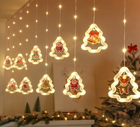 Svjetlosna božićna girlanda za prozor s USB-om, 3 m, 125 LED – Božićna