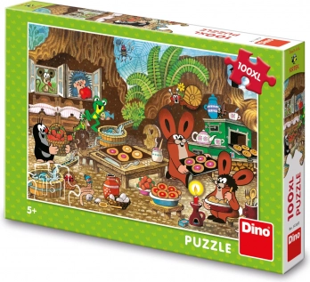 Dino puzzle Krtko u kuhinji 100 XL dijelova