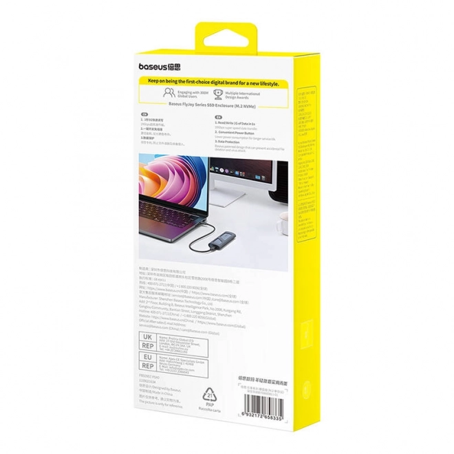 Kućište za SSD Baseus FlyJoy (sivo)