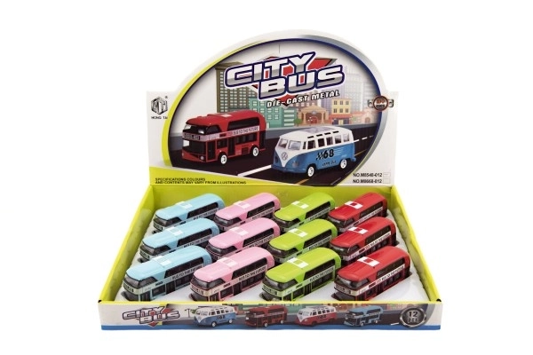 Dvospratni autobus metal/plast na potez unazad 9,5cm