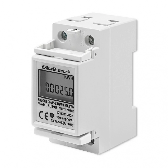 Jednofazni elektronički elektromjer | DIN šina | 230V | LCD | 2P