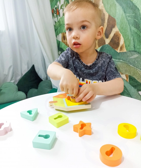 Classic World Montessori drvena igračka ključevi i vrata 11 kom
