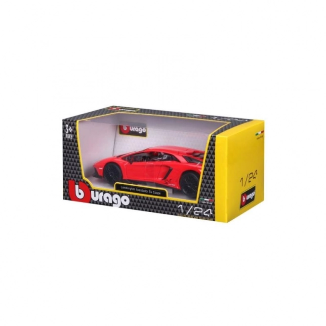 Metalni model Bburago Lamborghini Aventador crveni 1:24