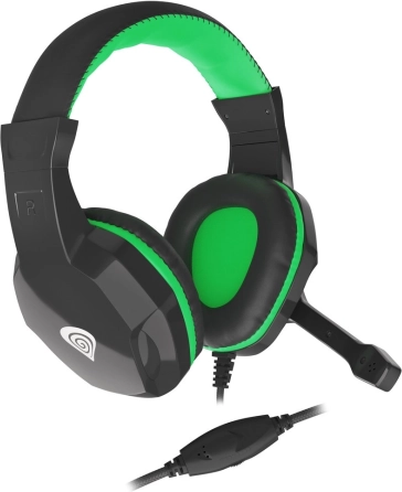 Gaming slušalice GENESIS Argon 100 s mikrofonom crno‑zelene