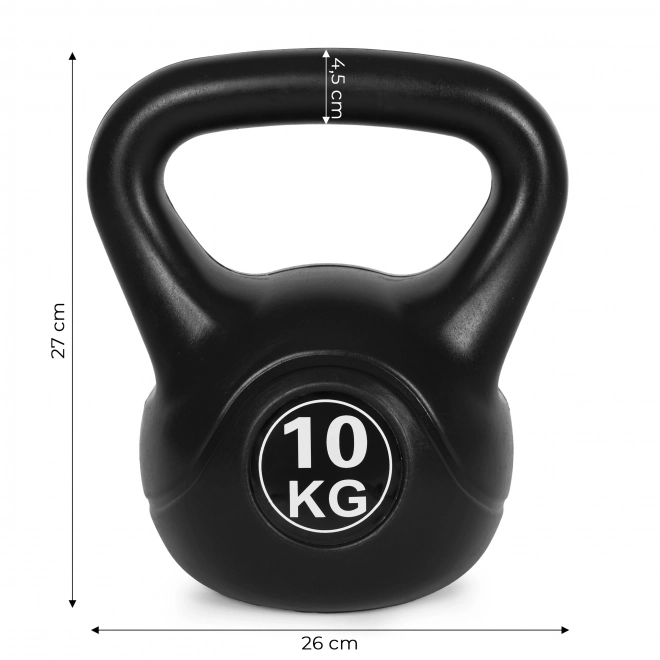 Kettlebell za vježbanje crna - 10kg