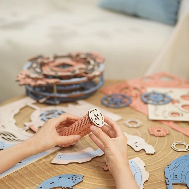 RoboTime 3D drvene mehaničke puzzle - Zidni sat