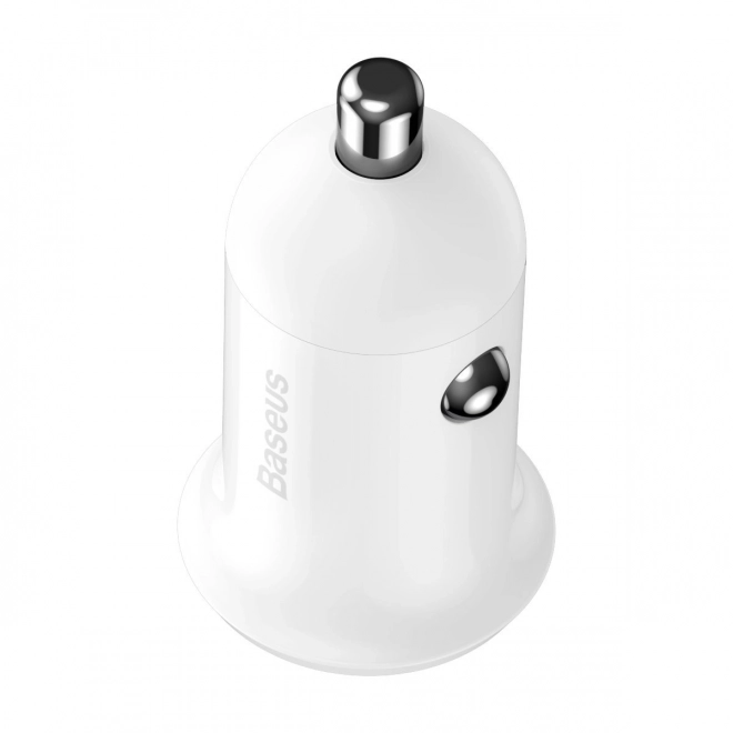 Punjač za auto 2x USB Baseus, 4,8A, bijela