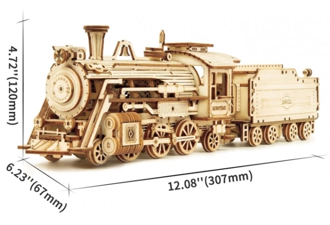 Lokomotiva - Parni Express - 3D drvene puzzle