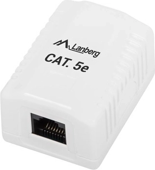 Lanberg zidna mrežna utičnica RJ45 Cat 5E bijela