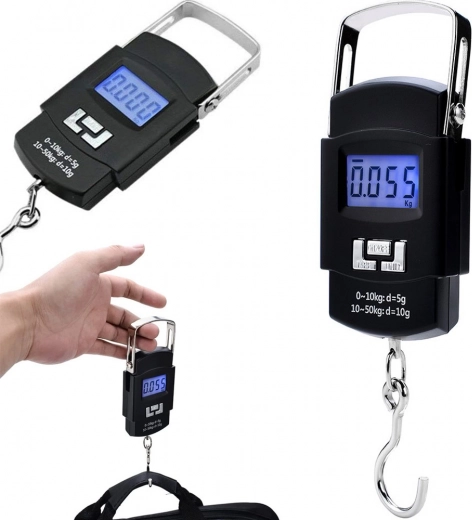 Putna digitalna viseća vaga s kukom 50 kg