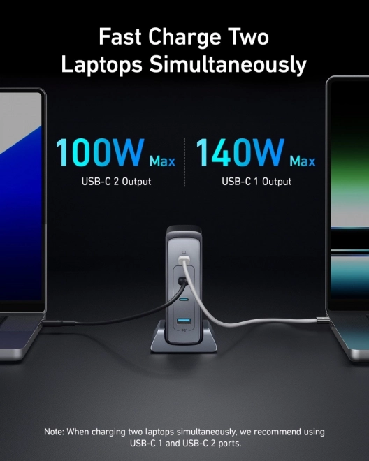Zidni punjač Anker GaNPrime 240W USB-C x3 USB-A x1