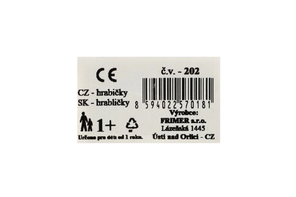 Hrabićke plast 19cm 4 boje 12m+