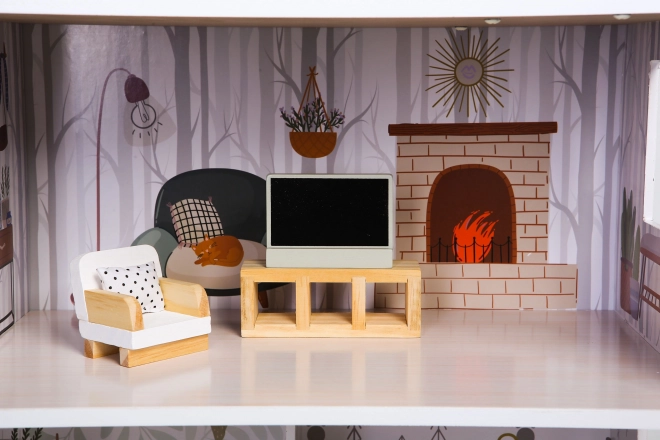 Kučica za lutke s namještajem Residence Emma ECOTOYS