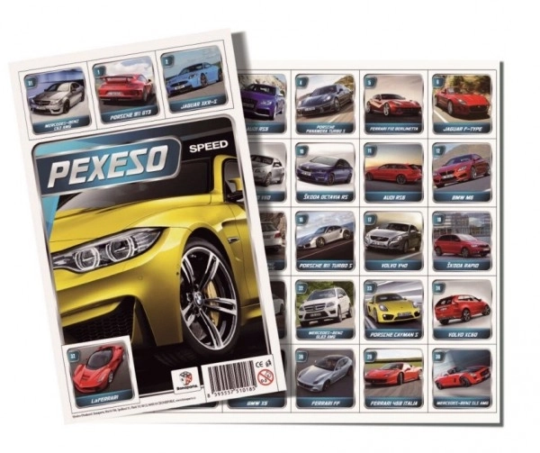 Pexeso Automobili društvena igra 32 slikovna para