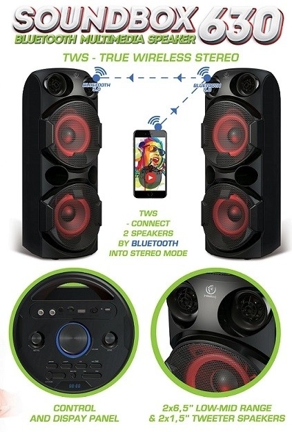 Karaoke zvučnik Bluetooth SoundBox 630