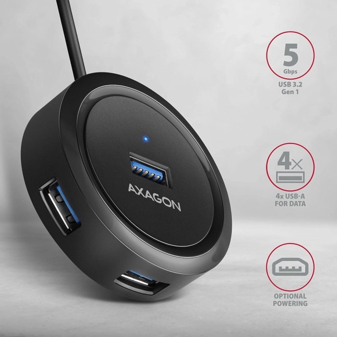 USB hub 4 porta USB 3.2 Gen 1 okrugli