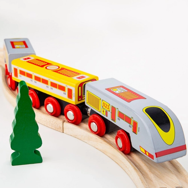 Bigjigs Rail Brzi vlak Eurostar + 3 tračnice
