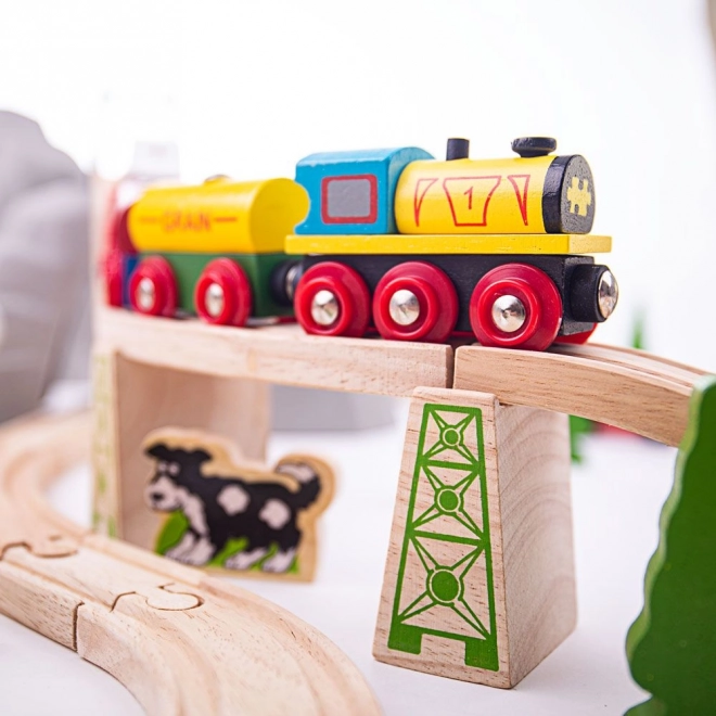Bigjigs Rail Drvena željeznica planinska staza 112 dijelova