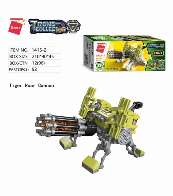 Qman Thunder Expedition Battle Car 1415 set 8v1