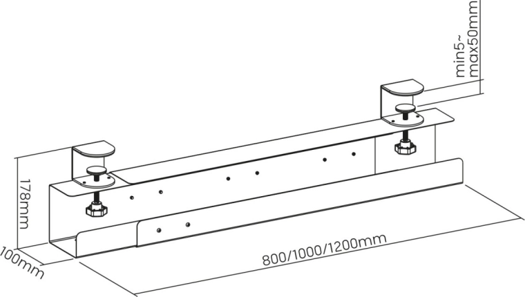Podesiva duljina 800/1000/1200 mm