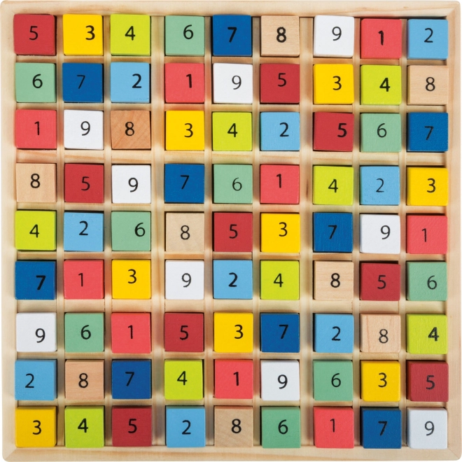 Small Foot drvene sudoku obojene kockice