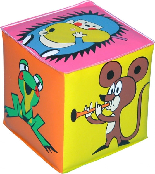 Zviždeća kocka KRTIĆ plast 7 × 7 cm