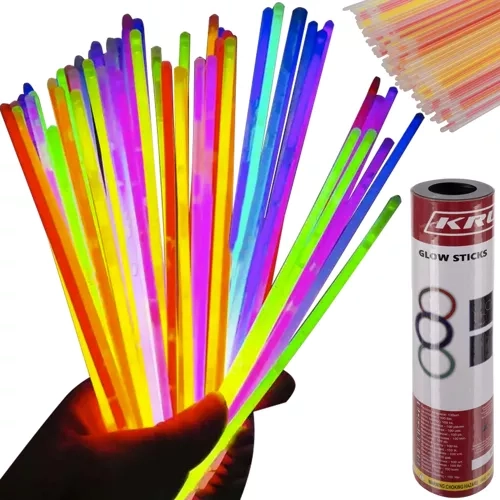 Fluorescentne narukvice i štapići 100 kom s konektorima