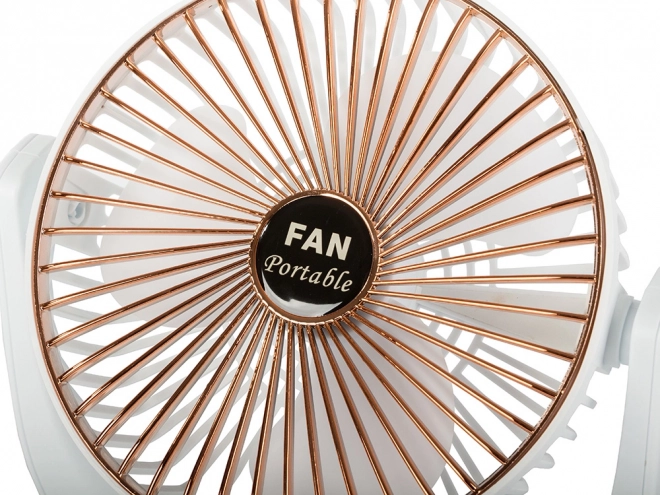 Bežični stolni ventilator – Bijelo-ružičasti