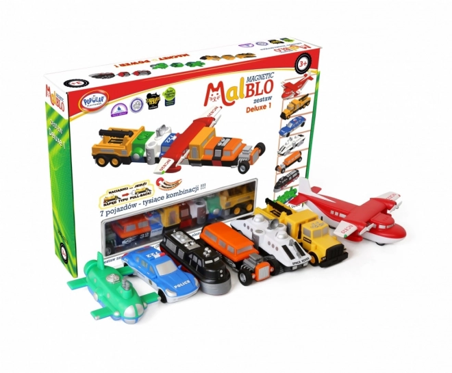 Malblo Magnetička vozila deluxe 1 set