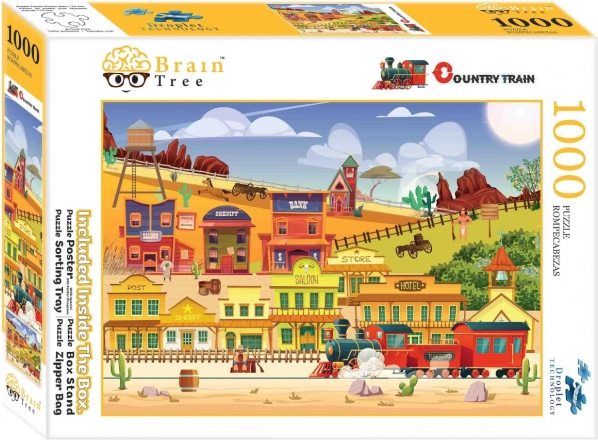 Puzzle BRAIN TREE Western vlak 1000 dijelova