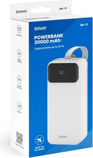 Ogromni kapacitet 30000 mAh za dane bez utičnice